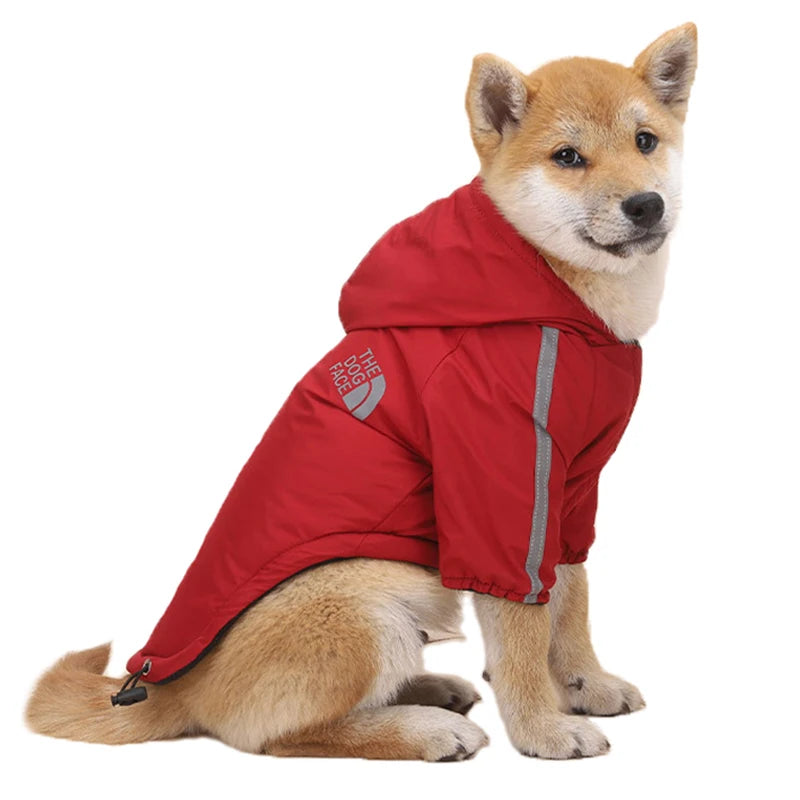 The Dog Face , Waterproof Dog Reflective Coat For Dogs , Winter Warm Fleece Dog Jackets